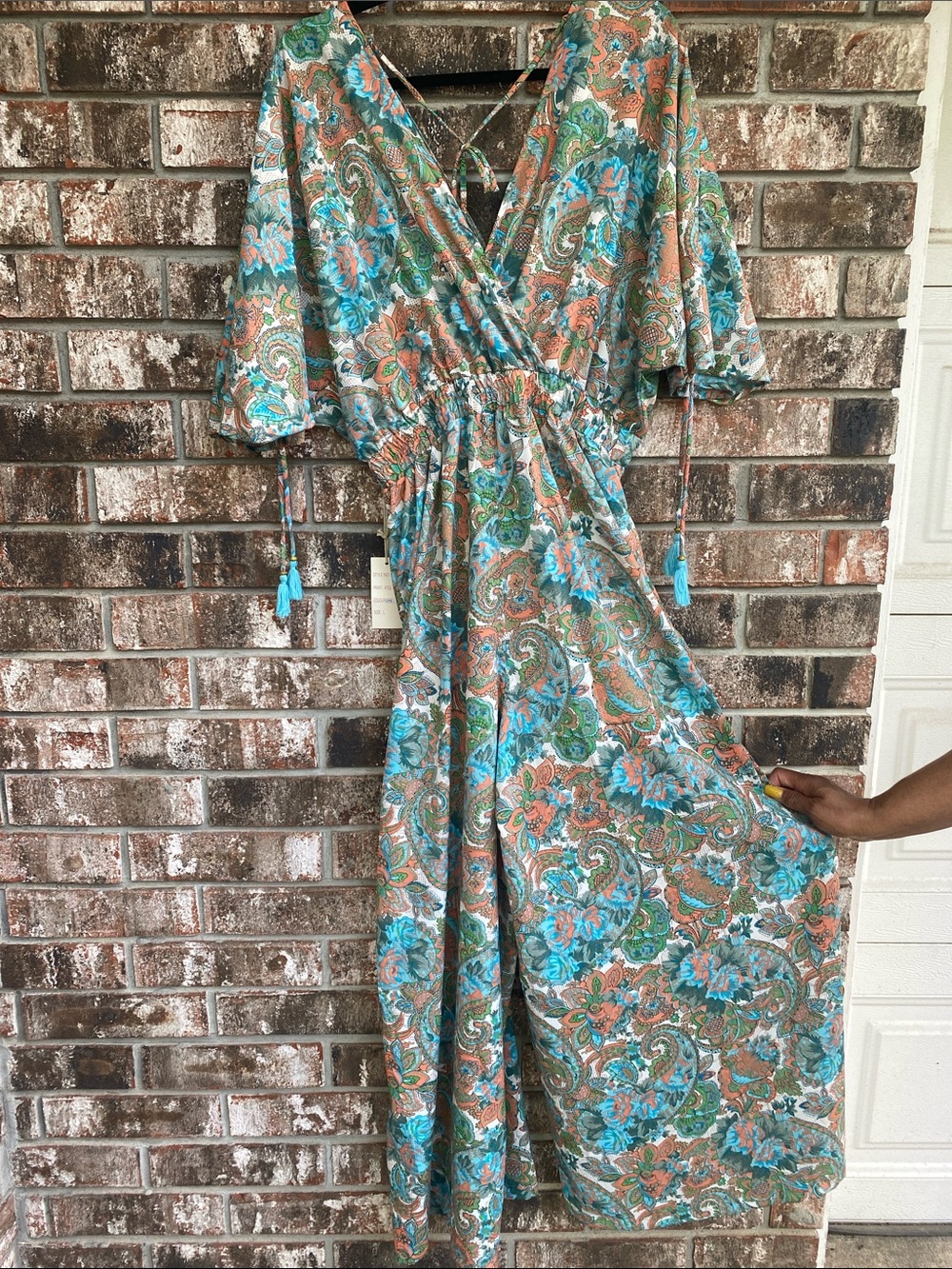 Floral Paisley Wide Leg Jumpsuit